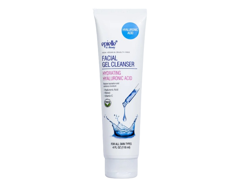 Epielle Facial Cleanser, Hydrating Hyaluronic Acid, 4 fl oz/118 mL