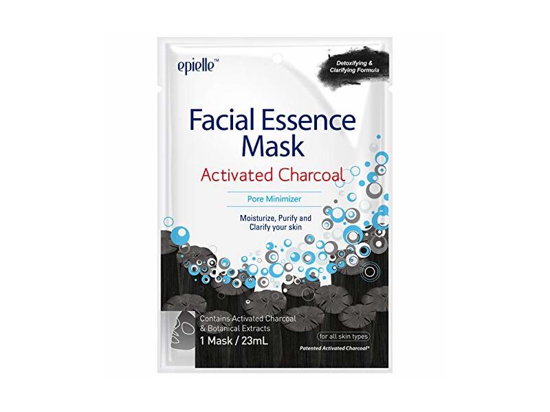 Epielle Facial Essence Mask, Activated Charcoal Pore Minimizer, 23 mL