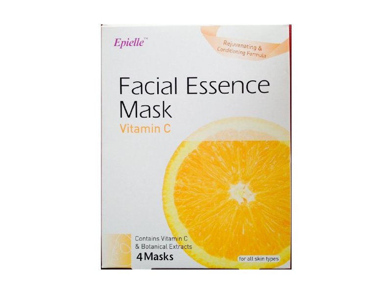 Epielle Facial Essence Mask, Vitamin C, 4 ct