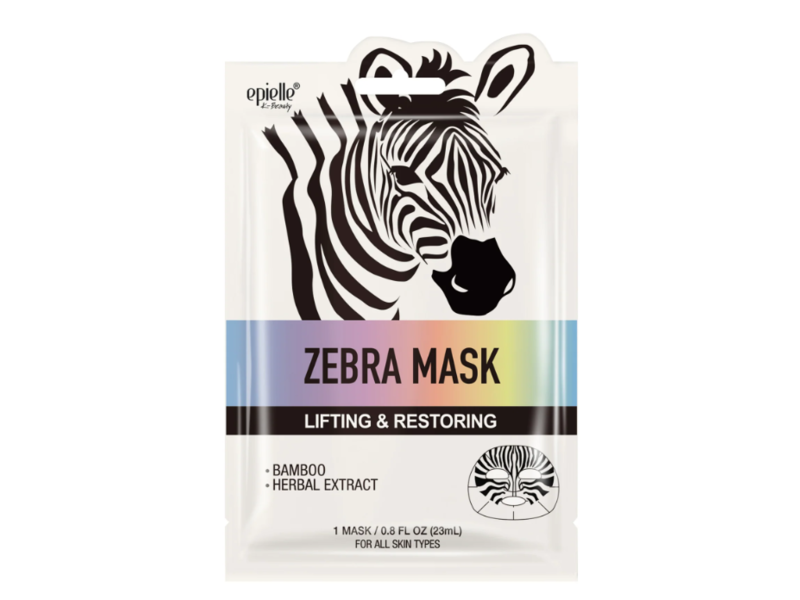 Epielle Zebra Mask Lifting & Restoring Face Mask, 0.8 fl oz/23 mL, Pack Of 6