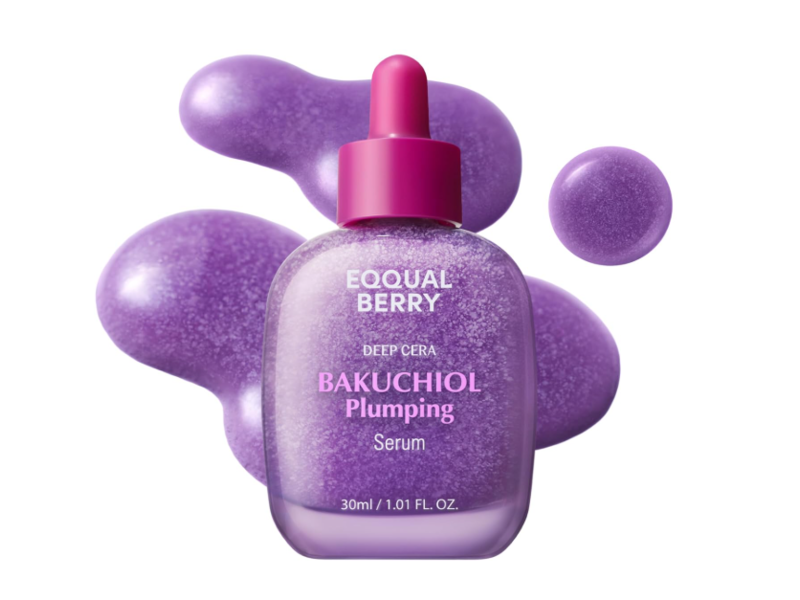 Eqqualberry Deep Cera Plumping Serum, Bakuchioi, 1.01 fl oz/30 mL