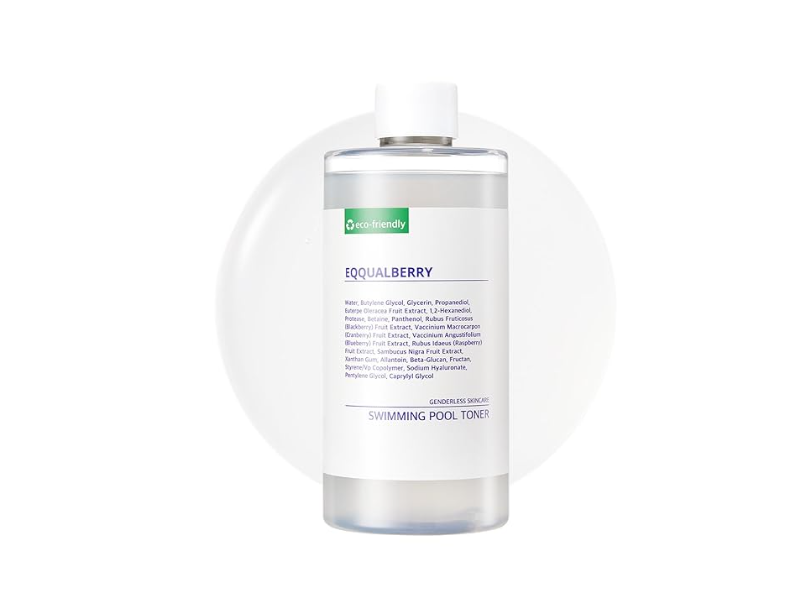Eqqualberry Swimming Pool Toner, 10.14 fl oz/300 mL