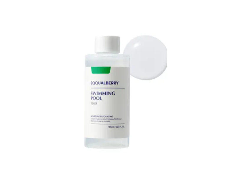 Eqqualberry Swimming Pool Toner, 5.24 fl oz/155 mL