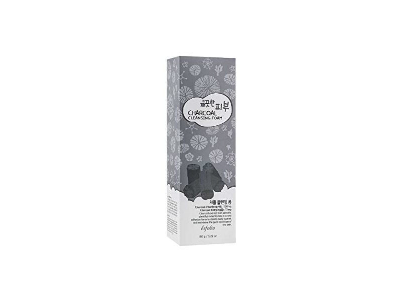 Esfolio Charcoal Cleansing Foam, 5.29 oz/150 g