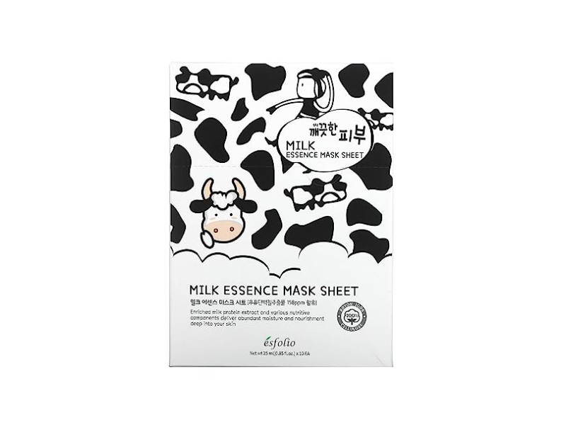 Esfolio Milk Essence Mask Sheet, 0.85 fl oz/25 mL