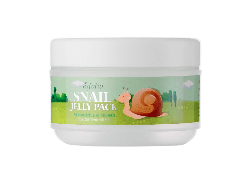 Esfolio Snail Jelly Pack, Moisturizing & Smooth, 3.53 oz/100 g