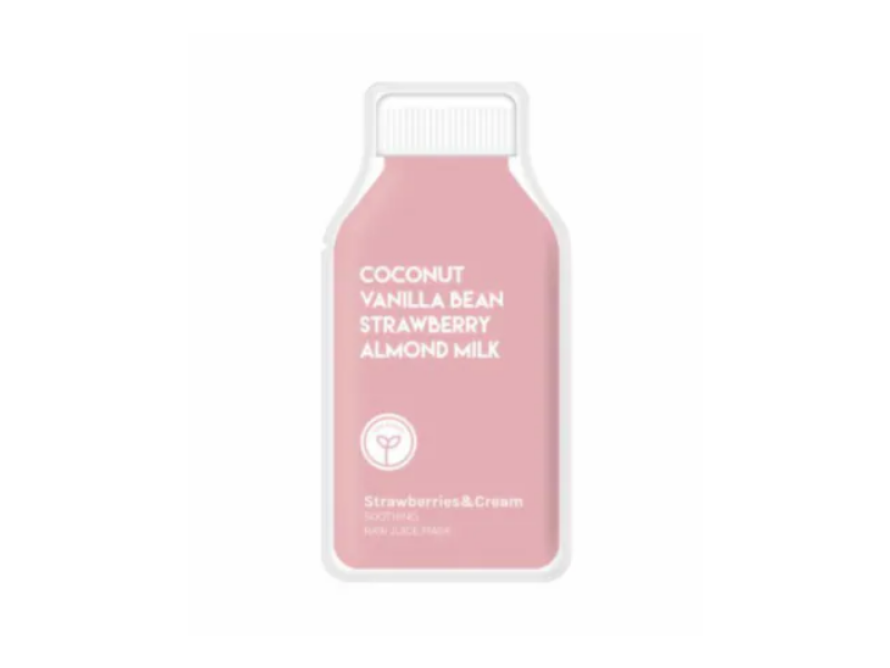 ESW Beauty Soothing Raw Juice Mask, Strawberries & Cream, 1 Count