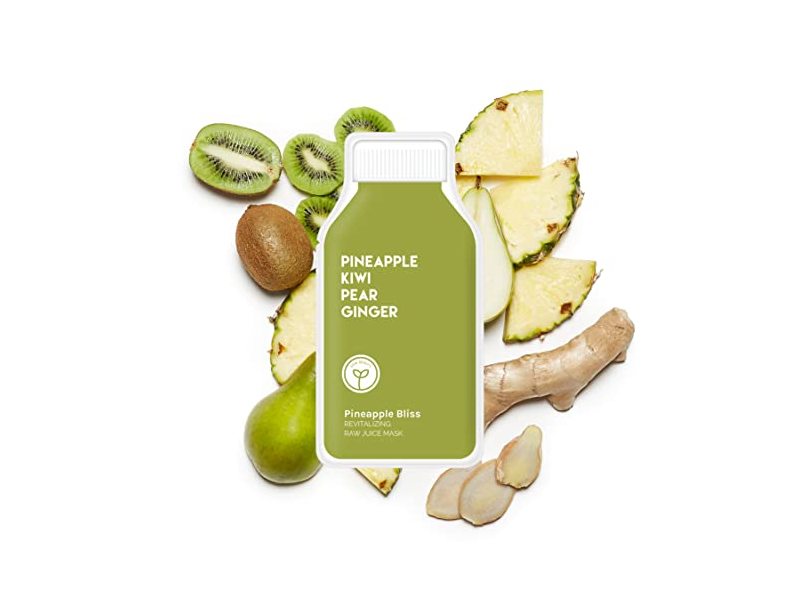 Esw Bliss Revitalizing Raw Juice Mask, Pineapple, Kiwi, Pear, Ginger, 0.85 fl oz/25 mL