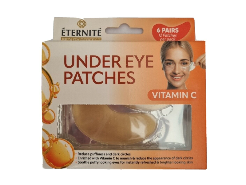 Eternite Under Eye Patches, Vitamin C, 6 Pairs, 12 Count
