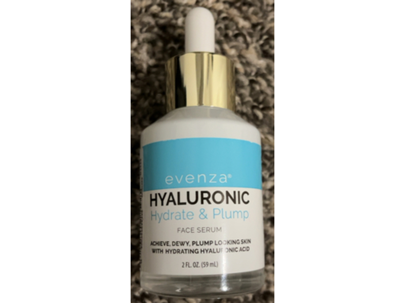 Evenza Hyaluronic Hydrate & Plump Face Serum, 2 fl oz/59 mL