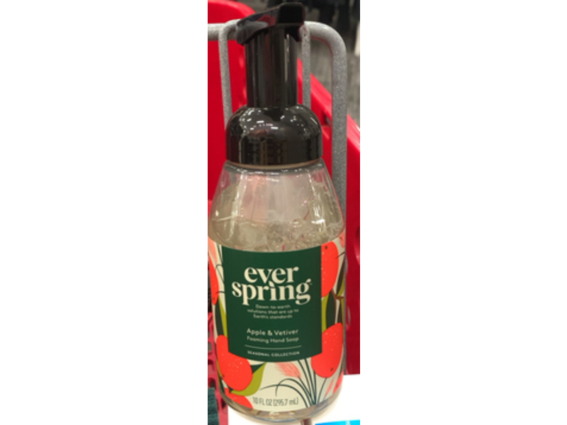 Ever Spring Foaming Hand Soap, Apple & Vetiver, 10 fl oz/295.7 mL