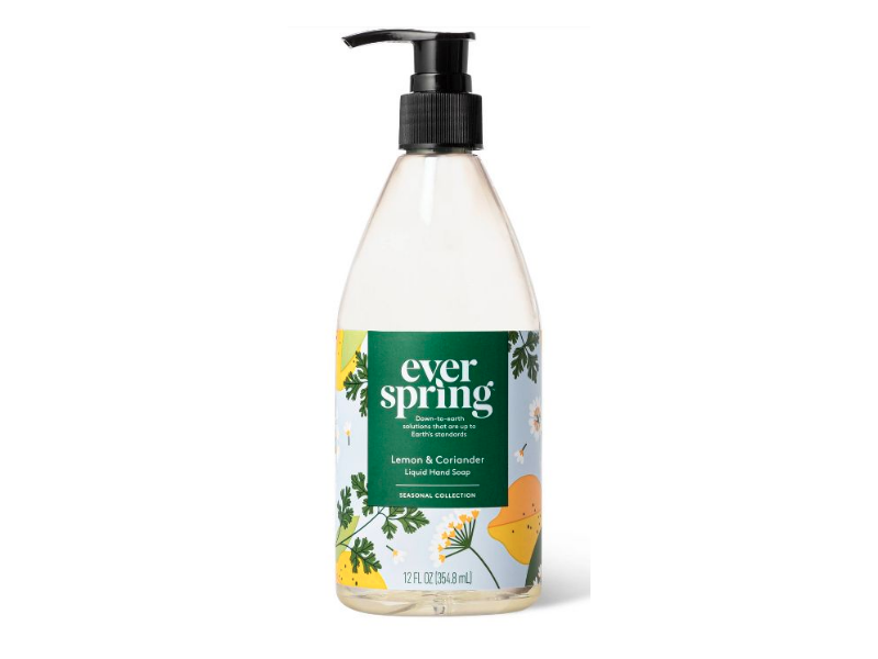 Ever Spring Liquid Hand Soap, Lemon & Coriander, 12 fl oz/354.8 mL