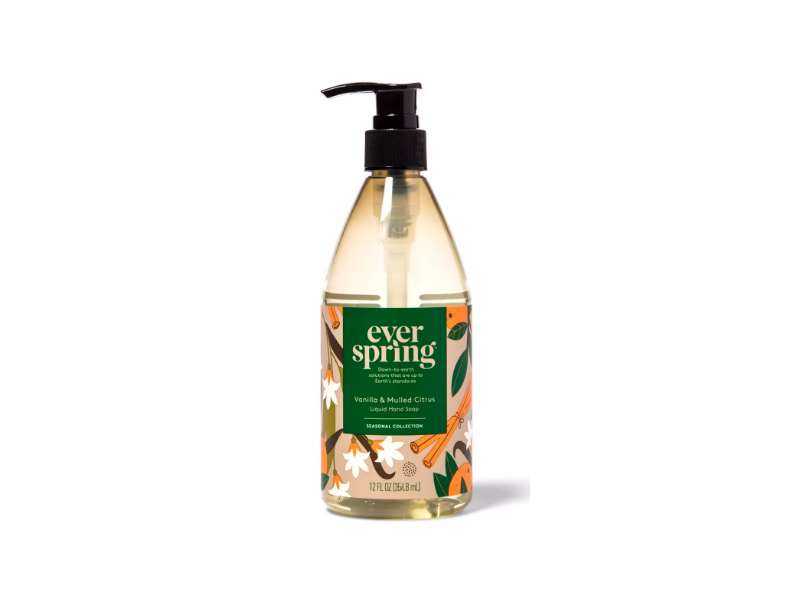 Ever Spring Liquid Hand Soap, Vanilla & Mulled Citrus, 12 fl oz/354.8 mL