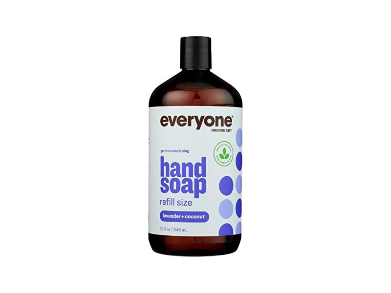 Everyone Gentle + Nourishing Hand Soap, Lavender + Coconut, 32 fl oz/946 mL