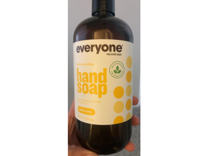 Everyone Gentle + Nourishing Hand Soap, Lemon Aloe, 16 Fl oz/473 mL