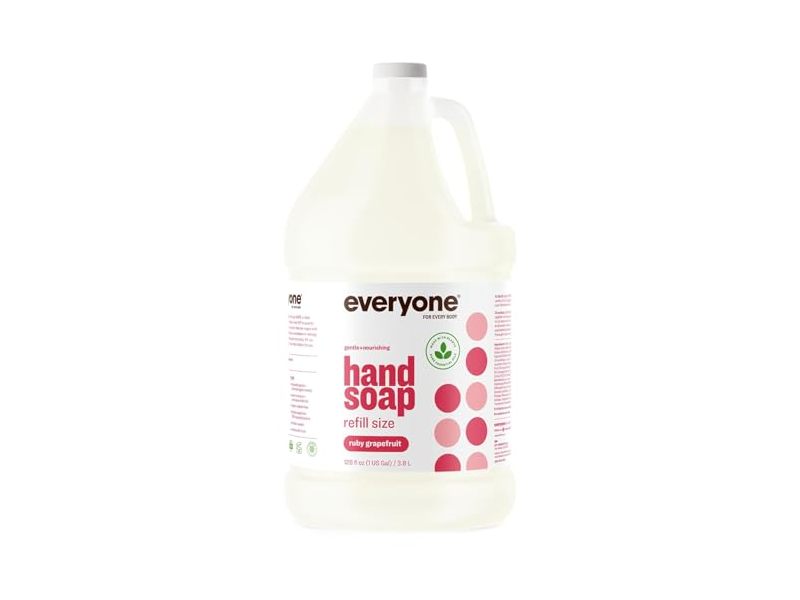 Everyone Gentle & Nourishing Hand Soap, Ruby Grapefruit, 128 fl oz/3.8 L