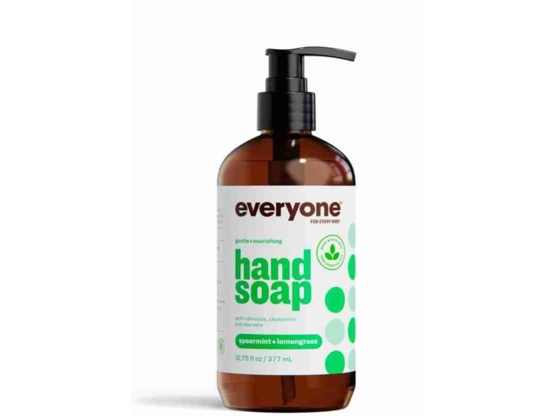 Everyone Gentle + Nourishing Hand Soap, Spearmint + Lemongrass, 12.75 fl oz/377 mL