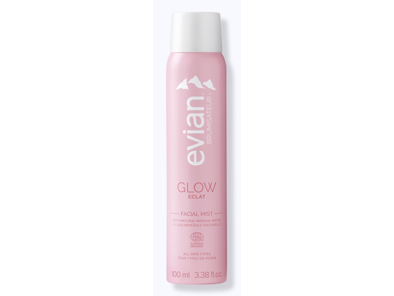 Evian Glow Facial Mist, 3.38 fl oz/100 mL