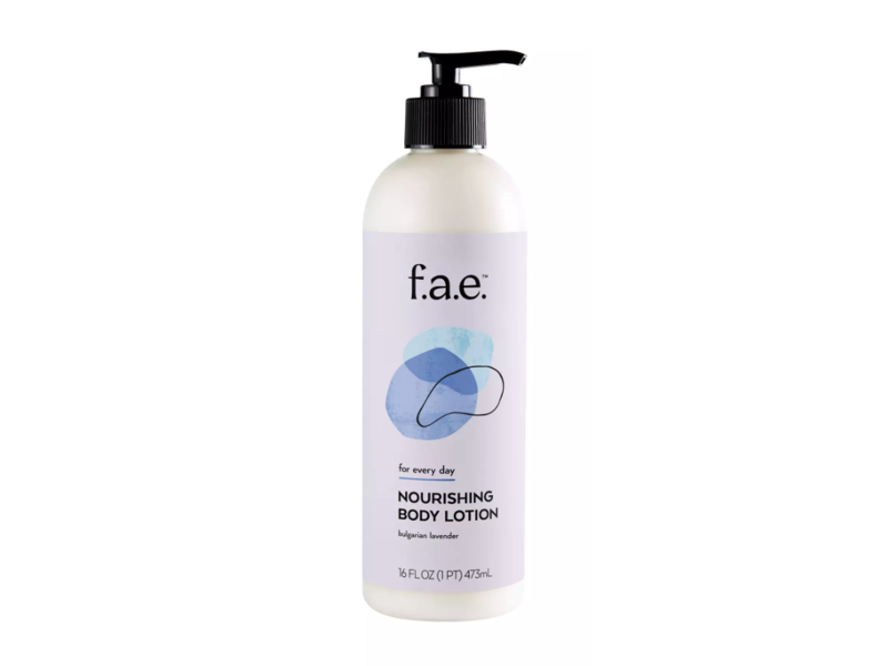 f. a. e Nourishing Body Lotion, Bulgarian Lavender, 16 fl oz/473 mL