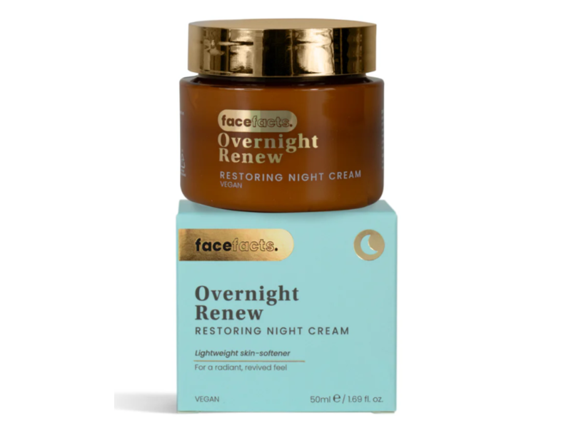 Facefacts Overnight Renew Restoring Night Cream, 1.6 fl oz/50 mL