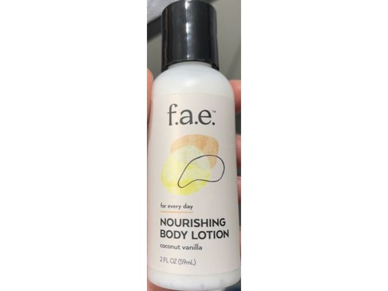 Fae Nourishing Body Lotion, Coconut, Vanilla, 2 fl oz/59 mL