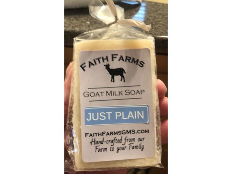 Faith Farms Goat Milk Soap, Just Plain