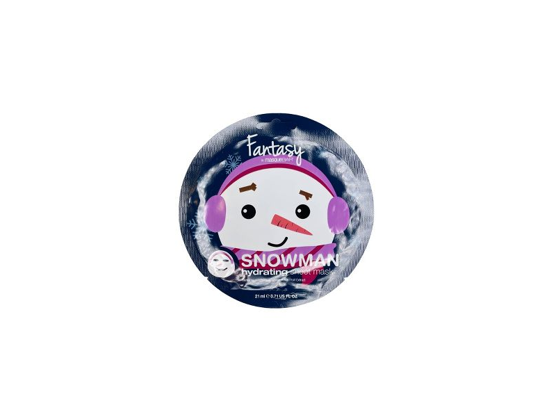 Fantasy By Masque Bar Snowman Hydrating Sheet Mask, 0.71 fl oz/21 mL