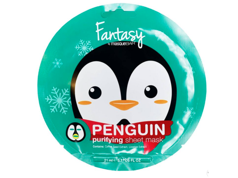 Fantasy By Masquebar Penguin Purifying Sheet Mask, 0.71 fl oz/21 mL