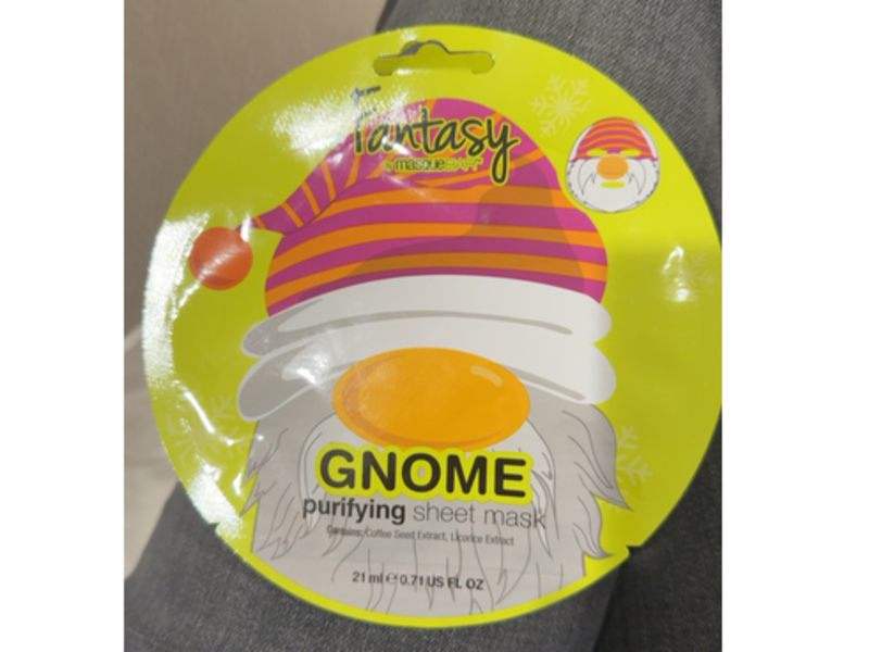 Fantasy By MasqueBar Purifying Sheet Mask, Gnome, 0.71 fl oz/21 mL