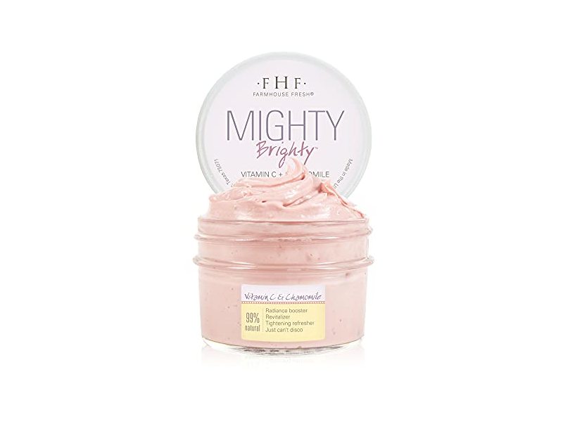 Farm House Fresh Mighty Brightening Mask, Brighty, Vitamin C + Chamomile
