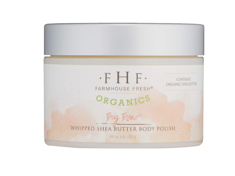 Farm House Fresh Organics Whipped Shea Butter Body Polish, Big Bare, 8 fl oz/237 g