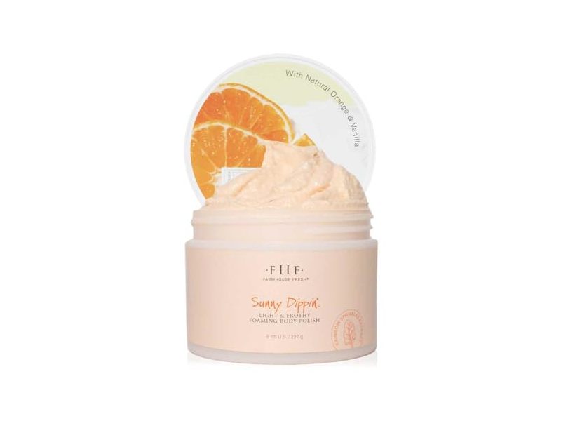 Farmhouse Fresh Sunny Dippin’ Light & Forty Foaming Body Polish, 8 oz/227 g