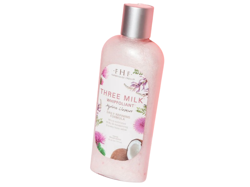 Farmhouse Fresh Three Milk Whipfoliant Ageless Cleanser, 6 fl oz