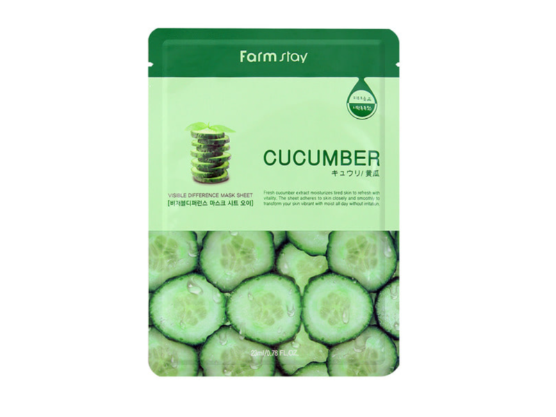 Farmstay Cucumber Face Mask, 0.77 fl oz/23 mL