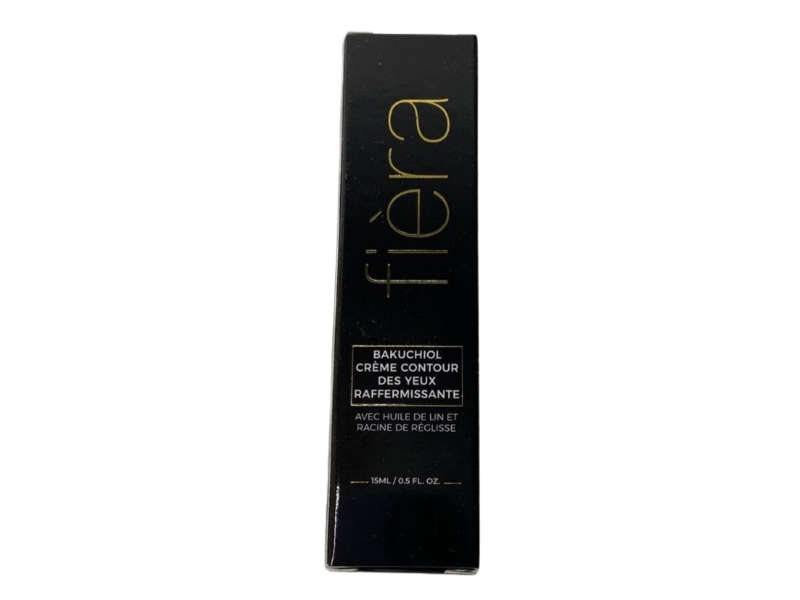 Fiera Bakuchiol Firming Eye Cream, Flaxseed Oil & Licorice Root, 0.5 fl oz /15 mL