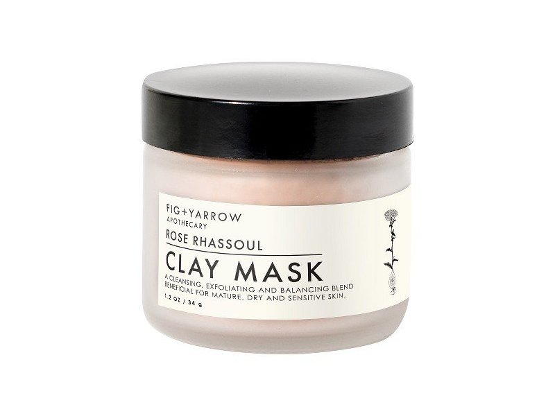 Fig + Yarrow Clay Mask Rose Rhassoul, 1.2oz