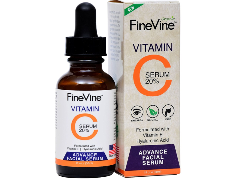 FineVine Vitamin C Serum 20%, Advance Facial Serum, 1 fl oz