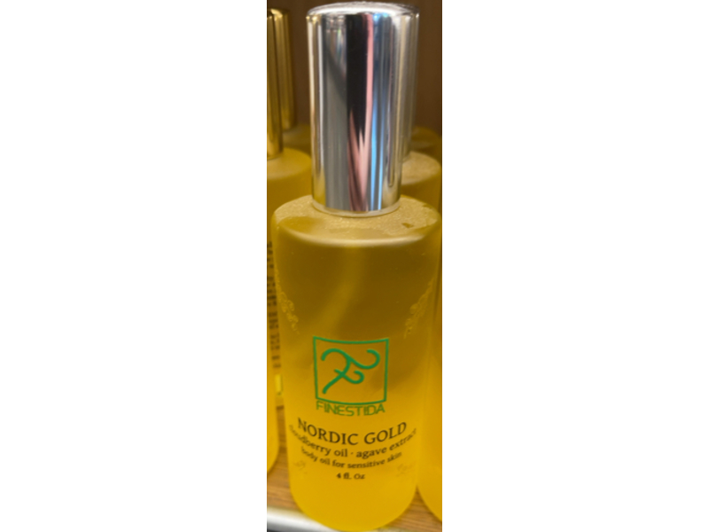 Finsetida Nordic Gold Body Oil, Cloudberry, Agave Extract, 4 fl oz