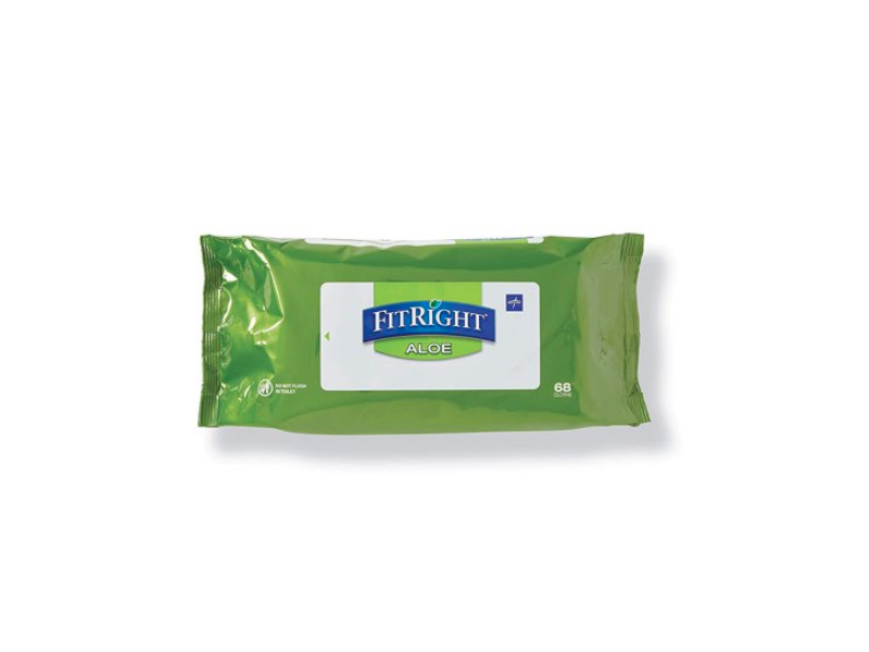 FitRight Aloe Personal Cleansing Cloth, 68 Count