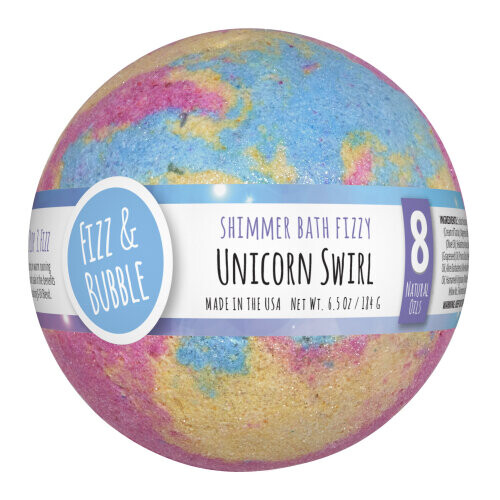Unicorn Swirl Shimmer Large Bath Fizzy