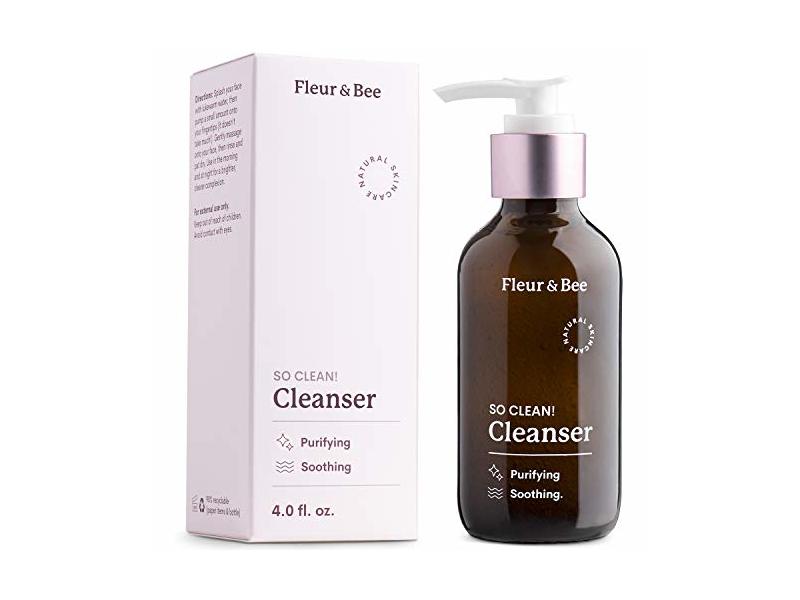 Fleur & Bee So Clean Cleanser, Purifying, Soothing, 4.0 fl oz