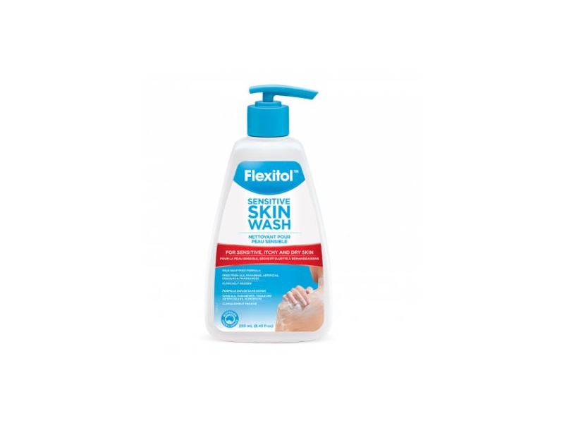 Flexitol Sensitive Skin Wash, 250 mL/8.45 fl oz