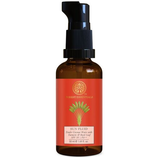 Sun Fluid Tender Coconut Water With Turmeric & Basil Leaf SPF 50|pa + +