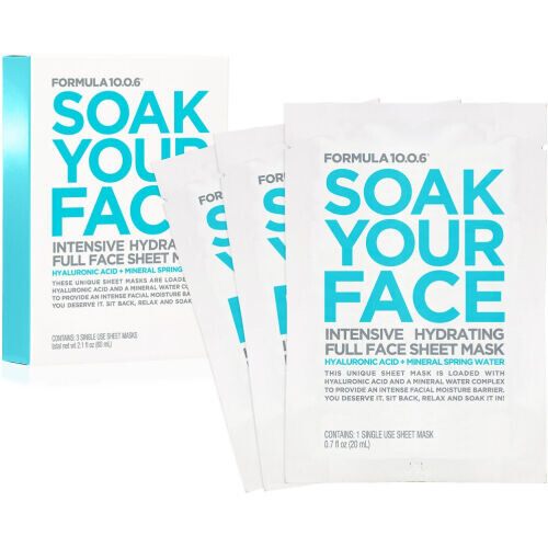 Soak Your Face Intensive Hydrating Full Face Sheet Mask
