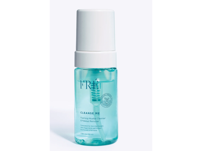 Fre Skincare Cleanse Me Foaming Micellar Cleanser & Makeup Remover, Argan Oil & Leaf Extract, 3.38 fl oz/100 mL