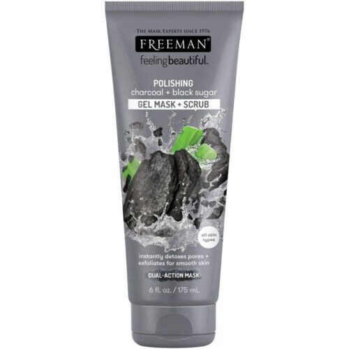 Charcoal & Black Sugar Gel Mask & Scrub