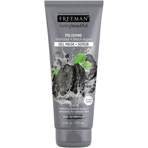 Polishing Charcoal + Black Sugar Gel Mask + Scrub