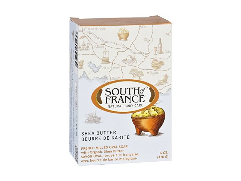 French Milled Oval Soap Shea Butter South of France 6 oz Bar Soap