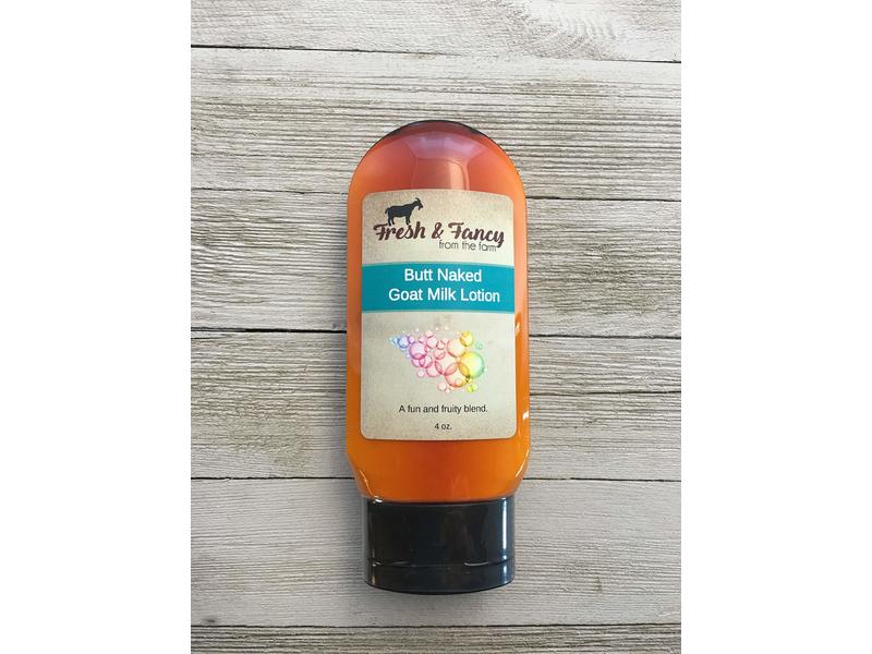 Fresh & Fancy from the Farm Butt Naked Lotion, Goat Milk