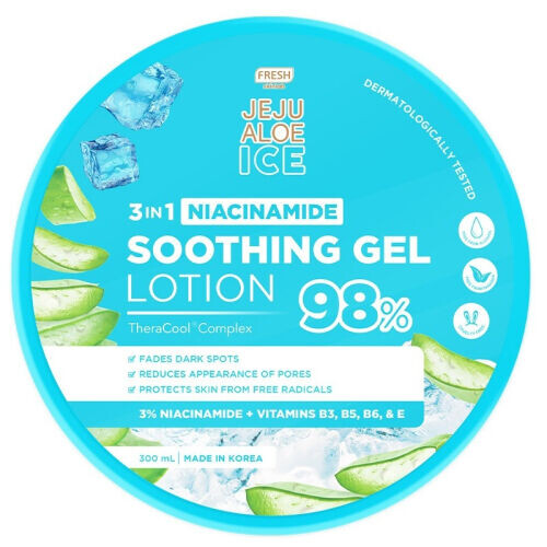 Jeju Aloe Ice 3 In 1 Niacinamide Soothing Gel Lotion